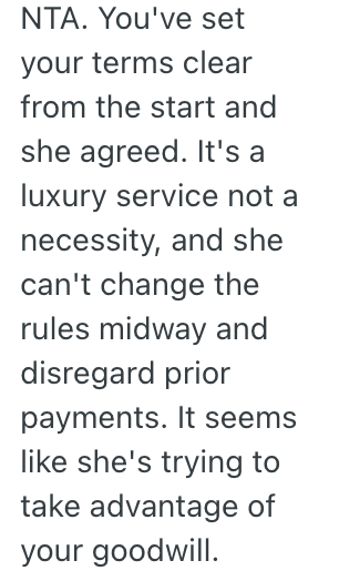 Screenshot 2025 07 11 at 4.02.39 PM Her Dog Walker Wants More Money, But She Told Her She Wont Pay Her More Than She Already Is